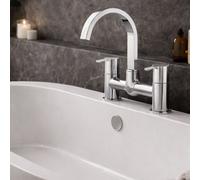 Home Range Risco Chrome Bath Filler Tap With Shower Diverter, Solid Brass Body