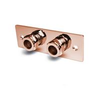 Home Range Rose Gold Bidet Wall Plate - Wall Mounted Douche Fixing Bracket Back Plate Kit - Standard Universal Fittings Included