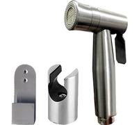 Home Range Stainless Steel Handheld Bidet Sprayer Head | Two Different Spray Functions | Douche Spray with Shower Holder | Ideal for Shattaf, Hygiene, Cloth Diaper Cleaning & More