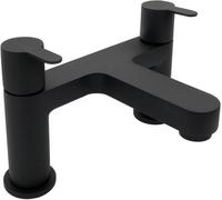 Home Range Strata Black Luxury Bath Filler Matt Black - Dual Lever