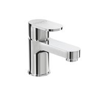 Home Range Strata Blade Mini Mono Basin Mixer Chrome No Tails - Compact Bathroom Tap - Solid Brass - Modern Durable Design