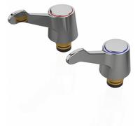 Home Range Suregraft Lever 1/2" Reviver Kit - Chrome Tap Handle Replacement Set For Basin Or Bath With Hot And Cold Indicators