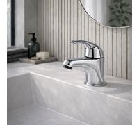 Home Range Suregraft Torio Bath Tap Pair Chrome - Durable Brass Construction, Modern Design, Easy To Fit 3/4" Bath Pillar Taps