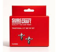 Home Range Suregraft Traditional 3/4" Reviver Kit - Replacement Tap Headwork & Chrome Cross Handles For Bath Taps
