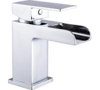 Home Range Waterfall Statement Waterfall Bath Filler Chrome - Single Lever, Cascading Waterfall Spout