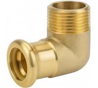 Home Range Westco 15 X 1/2" Press Gas 90 Degrees Elbow - Copper Press X Male Thread Right-Angle Connector