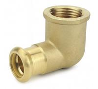 Home Range Westco 15 X 1/2" Press Gas Elbow - Copper Press X 1/2" Female Thread 90 Degrees Fitting For Gas Pipe Systems