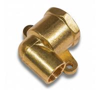 Home Range Westco 15 X 1/2" Side Angle Back Plate Adaptor - Brass Wall Mount Fitting For Pipe To Tap Or Valve Connection