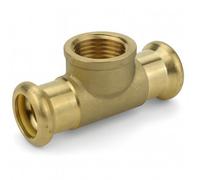 Home Range Westco 15 X 15 X 1/2" Press Gas Tee - Copper Press X Copper Press X 1/2" Female Thread Tee Fitting