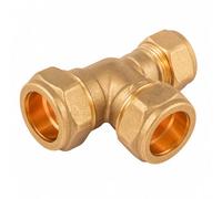 Home Range Westco 15 X 15 X 22mm Brass Compression Reducing Tee - C X C X C Fitting For Hot And Cold Water And Heating Systems
