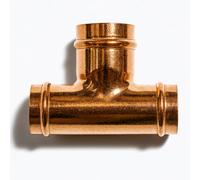 Home Range Westco 15 X 15 X 22mm Copper Reduced Tee Sr28 - Solder Ring C X C X C Fitting For Hot And Cold Water Pipe Systems