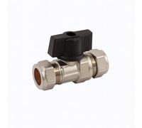 Home Range Westco 15mm Compression Chrome Heavy Duty Isolating Valve With Handle