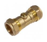 Home Range Westco 15mm Compression Low Pressure Brass Isolating Valve
