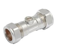Home Range Westco 15mm Compression Low Pressure Chrome Isolating Valve