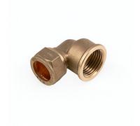 Home Range Westco 15mm X 1/2" Brass Compression Elbow C X Fi Pipe Fitting