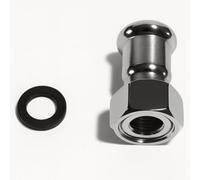Home Range Westco 15mm X 1/2" Stainless Steel Press Fit Swivel Coupling - Water Pipe Connector With Female Swivel Nut & Washer