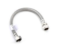 Home Range Westco 15mm X 1/2" X 30Cm Flexible Tap Connector - Braided Stainless Steel Flexi Hose For Kitchen & Bathroom Taps, Basins