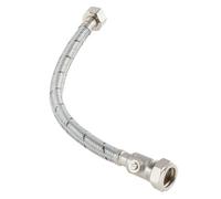 Home Range Westco 15mm X 1/2" X 30Cm Flexible Tap Connector With Isolating Valve - Braided Stainless Steel Flexi Hose For Kitchen & Bathroom