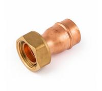 Home Range Westco 15mm X 3/4" Straight Tap Connector Sr62 Copper & Brass Compression Fitting For Hot & Cold Water Pipe Systems