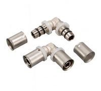 Home Range Westco 16mm Press Fitting Elbow - 90 Degrees Mlcp Pipe Bend Connector - Pack Of 4