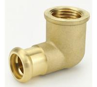 Home Range Westco 22 X 3/4" Press Gas 90 Degrees Elbow - Copper Press X Female Thread Fitting - 22mm To 3/4" Fi