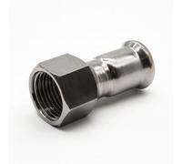 Home Range Westco 22 X 3/4" Stainless Steel Press Coupling - Female Threaded Adapter For Water & Heating Systems