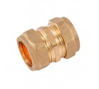Home Range Westco 22mm Brass Compression Coupling C X C Pipe Fitting