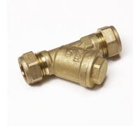Home Range Westco 22mm Brass Y Filter - Compression End Strainer Valve