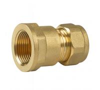 Home Range Westco 22mm X 1" Brass Compression Coupling C X Fi Pipe Fitting