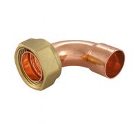 Home Range Westco 22mm X 1" Female Bent Union Elbow Adaptor - Copper To Bsp Threaded Fitting, Hot & Cold Water Systems