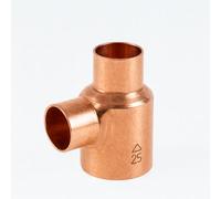Home Range Westco 22mm X 15mm X 15mm Copper Reducing Tee Ef27 - Pipe Branch Fitting