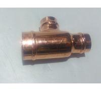 Home Range Westco 22mm X 15mm X 15mm Copper Solder Ring Reduced Tee - Sr27