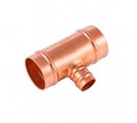 Home Range Westco 22mm X 22mm X 15mm Copper Solder Ring Reduced Tee - Sr25