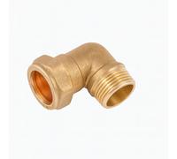 Home Range Westco 22mm X 3/4" Brass Compression Elbow - C X Mi 90 Degrees Male Thread Plumbing Fitting