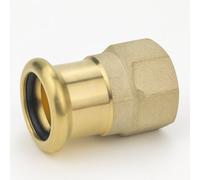 Home Range Westco 22mm X 3/4" Brass Press Coupling - C X Fi Water Fitting