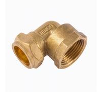 Home Range Westco 22mm X 3/4" Dzr Brass Compression Elbow C X Fi J609 - Copper To Female Iron 90 Degree Fitting