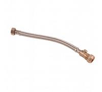 Home Range Westco 22mm X 3/4" X 30Cm Flexible Tap Connector With Isolating Valve - Braided Stainless Steel Flexi Hose For Taps & Cisterns