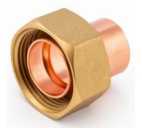 Home Range Westco 28 X 1" Ff Straight Union Adaptor Ef68 - Dzr Brass Fitting, Female Iron Thread, Corrosion Resistant, Easy Fit