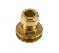 Home Range Westco 28mm Dzr Brass Tank Connector J605 - Compression Fitting For Cold Water Tanks & Plumbing Installations