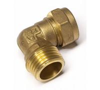 Home Range Westco 28mm X 1" Brass Compression Elbow C X Mi J607 (Dzr) - Male Iron 90 Degrees Plumbing Fitting