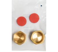 Home Range Westco 3/4" Bsp Blank Plug & Washers (Pair) - Brass End Caps With Fibre Seals For Pipework