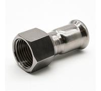 Home Range Westco 35 X 1 1/4 Inch Stainless Steel Press Coupling Female Thread Water Fitting - Secure Leak-Free Connection