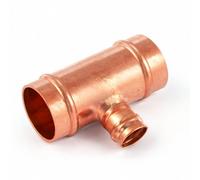 Home Range Westco 35 X 35 X 15mm Copper Reduced Tee Sr25 - Solder Ring C X C X C Fitting For Hot And Cold Water Pipe Systems