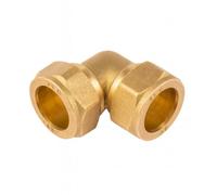 Home Range Westco 35mm Brass Compression Equal Elbow C X C J612 (Dzr) - 90 Degrees Plumbing Pipe Fitting Connector