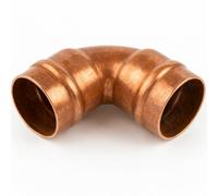 Home Range Westco 35mm Copper 90 Degrees Elbow Sr12 - Solder Ring Fitting For Copper Pipe Plumbing Connection