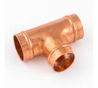 Home Range Westco 35mm Copper End Feed Equal Tee - Sr24 Fitting For Hot & Cold Water Systems