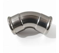 Home Range Westco 35mm Stainless Steel Press 45 Degrees Equal Elbow - Water & Heating Pipe Direction Change Fitting