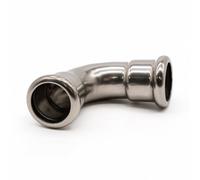 Home Range Westco 35mm Stainless Steel Press Fit 90 Degrees Equal Elbow For Water Systems - Durable Pipe Bend Fitting
