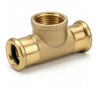 Home Range Westco 35mm X 35mm X 1/2" Copper Press Fitting Tee - Cxcxfi Female Branch Tee For Water Systems
