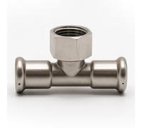 Home Range Westco 42 X 42 X 1/2'' C X C X Fi Tee Stainless Steel Press Fitting For Water Systems - Durable Corrosion-Resistant Joint